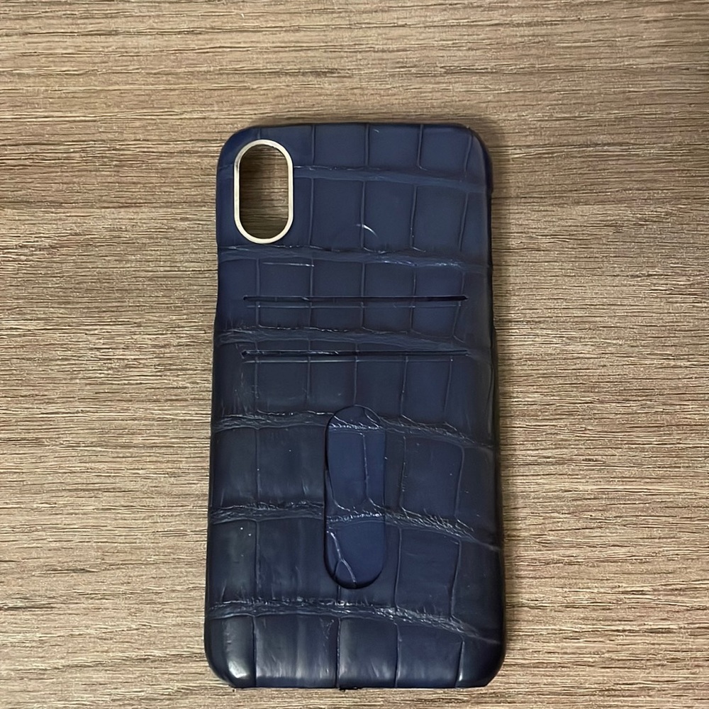 🐍💙blue snake skin phone case with card holder! 🐍💙